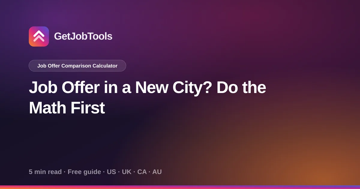 Job Offer in a New City? Do the Math First