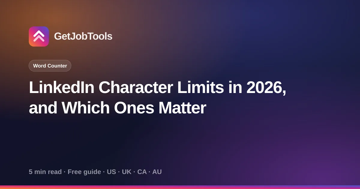 LinkedIn Character Limits in 2026, and Which Ones Matter